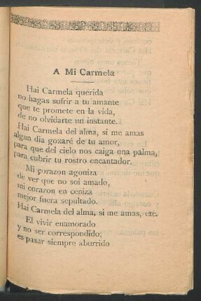 A mi Carmela