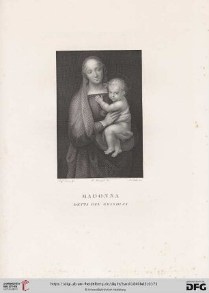 Madonna col figlio (detta del Granduca) di Raffaello Sanzio