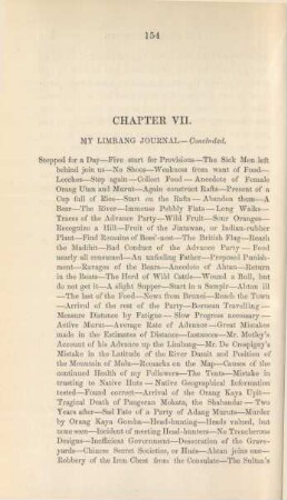 CHapter VII. My Limbang journal - concluded