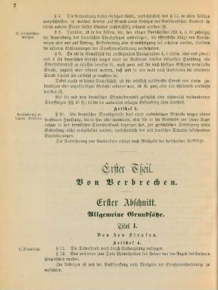 Erster Theil. Von Verbrechen.