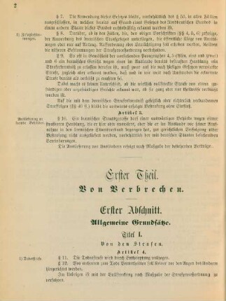 Erster Theil. Von Verbrechen.