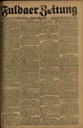 Ausgabe vom Dienstag, den 08. April 1919.
