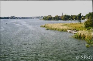 Geltow, Blick auf das Wasser.