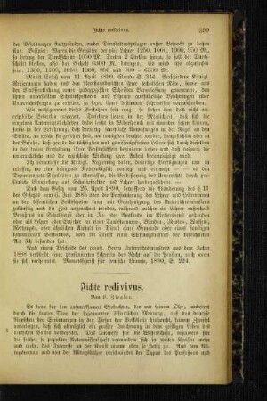 Fichte redivivus