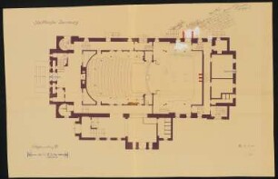 Stadttheater, Bernburg: Grundriss 1:100