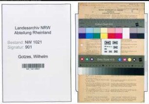 Entnazifizierung Wilhelm Gotzes , geb. 19.06.1902 (Postschaffner)
