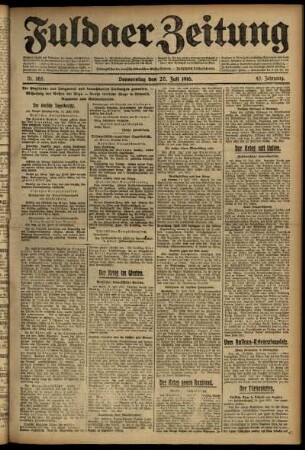 Ausgabe vom Donnerstag, den 20. Juli 1916.