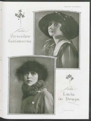 Srta. Mercedes Santamarina y Srta. Lucia de Bruyn