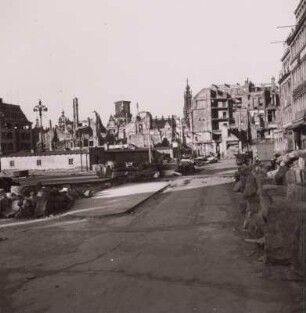 Dresden-Altstadt. Altmarkt. Blick nach Nordwest