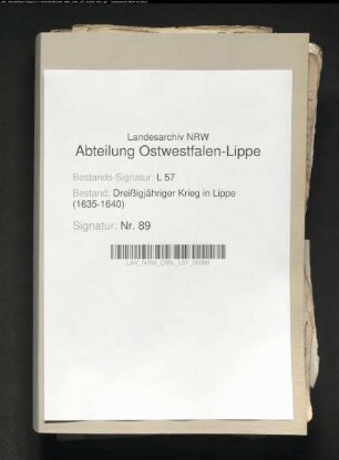 Lippe-Brakische Kriegsangelegenheiten