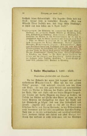 7. Kaiser Maximilian I. 1493-1519
