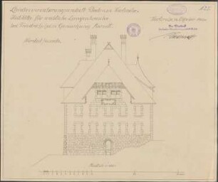 Lungenheilanstalt Marzell der Landesversicherungsanstalt Baden; gef. von Architekt E. Schweickhardt; Nordostfassade
