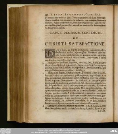 Caput Decimum-Septimum, De Christi Satisfactione.