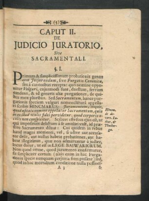 Caput II. De Iudicio Iuratorio, Sive Sacramentali.