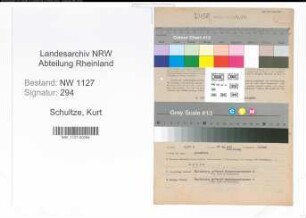 Entnazifizierung Kurt Schultze , geb. 06.05.1889 (Vermessungsrat)