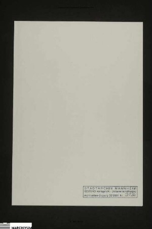 Vermögen des Johann Mathes und seiner verstorbenen Ehefrau Susanna Elisabetha, geb. Sohn