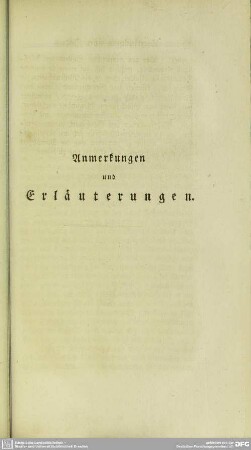 Anmerkungen und Erläuterungen