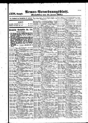 1338.Ausgabe. Montag, 15. Januar 1917