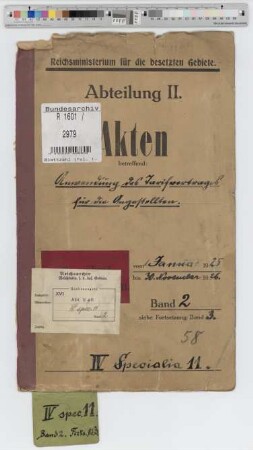 Anwendung des Tarifvertrages für die Angestellten: Bd. 2