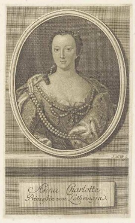 Bildnis der Anna Charlotte von Lothringen