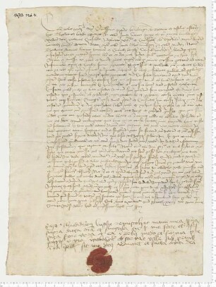 Urfehde des Vikars zu St. Cyriak Theodericus Lutzke (Lussche), eigenhändig unterschrieben. [lat.]