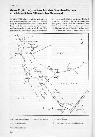 Kleine Ergänzung zur Kenntnis des Strandwallfächers am südwestlichen Dithmarscher Geestrand