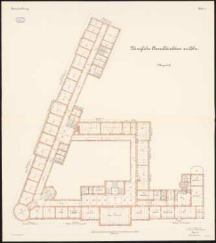 Oberzolldirektion, Köln: Grundriss 1. OG 1:100