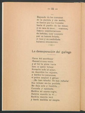 La desesperación del gallego