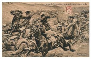 Der grosse Krieg 1914/15. Vernichtung von 5 russischen Armeekorps in den Masurischen Seen.