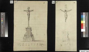 Aufriss des Kruzifixes (Variante)