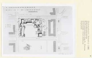 Kinderkrankenhaus, Berlin-Wilmersdorf (Diplomarbeit bei Kurt Dübbers): Lageplan 1:500