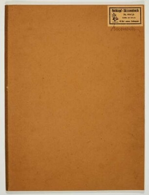 Skizzenbuch Juni 1936