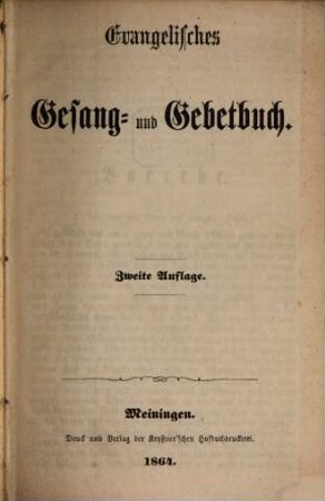 Evangelisches Gesang- und Gebetbuch