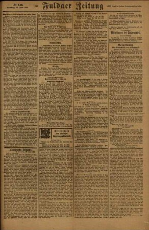 Zweite Ausgabe vom Samstag, den 28. Juni 1919.