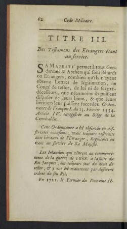 Titre III.