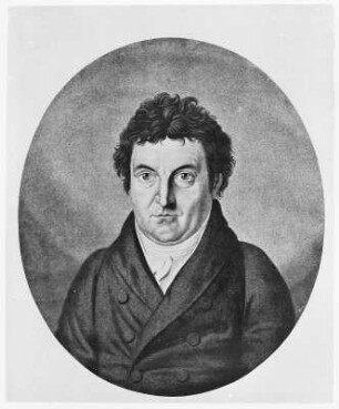 Fichte, Johann Gottlieb : Friedrich Jügel nach Anton Heinrich Dähling (1773-1850). Bildnis Johann Gottlieb Fichte. Kupferstich nach Gemälde, 1808. Berlin, Staatsbibliothek, Handschriftenabteilung