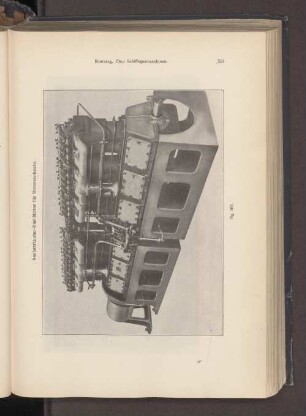 Sechszylinder-Fiat-Motor für Unterseeboote.