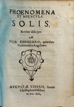 Phoenomena et miracula solis breviter descripta