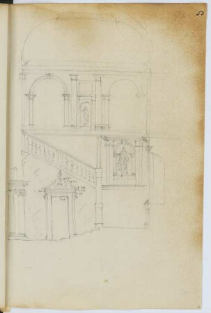 San Giorgio Maggiore, Venedig: Innenansicht (aus: Skizzen- und Fotoalbum 5)