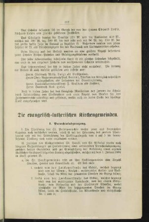 Die evangelisch-lutherischen Kirchengemeinden