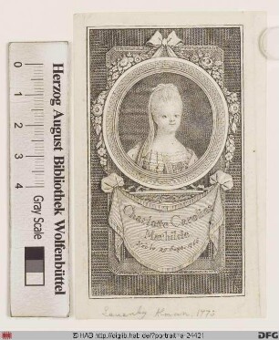 Bildnis Charlotte (Augusta Mathilde), Königin von Württemberg, geb. Prinzessin von Großbritannien
