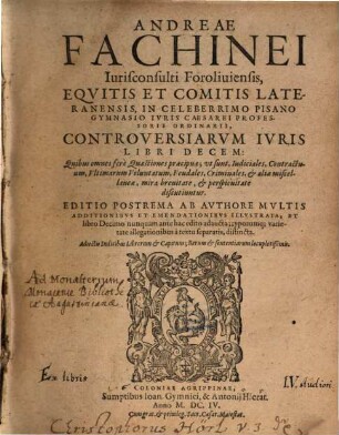 Controversiarum iuris libri decem