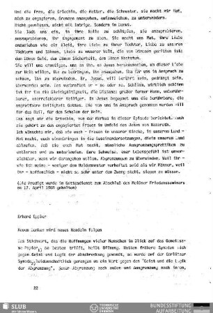 Neuem Denken wird neues Handeln folgen