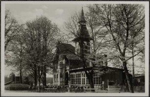 Kleingärtnerverein Dr. Schreber vorm. Schreberverein der Westvorstadt : Vereinsheim mit Schreber-Hauschild-Denkmal