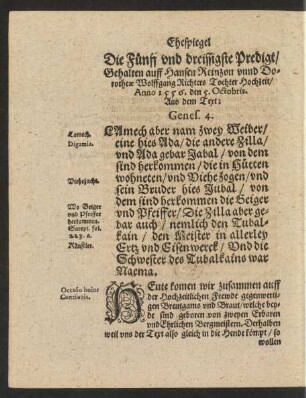 Die Fünff und dreissigste Predigt/ ...