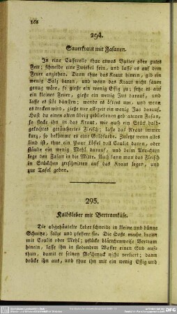 Fleischspeisen (Nr. 295-302)