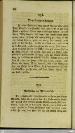 Fleischspeisen (Nr. 295-302)