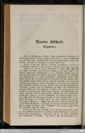 Neunter Abschnitt. Blitzableiter
