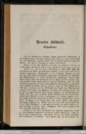 Neunter Abschnitt. Blitzableiter
