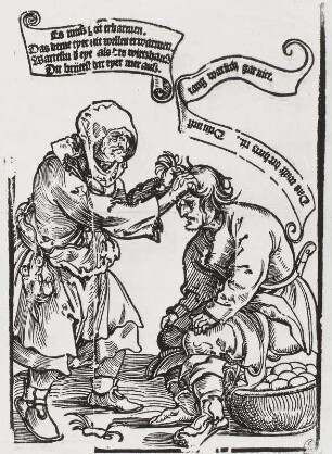 Die Bauersfrau und der brütende Bauer
